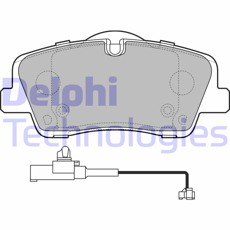 Set placute frana,frana disc LP3292 DELPHI