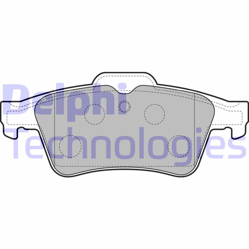 Set placute frana,frana disc LP3303 DELPHI