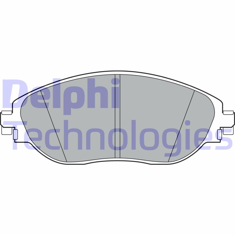 Set placute frana,frana disc LP3368 DELPHI