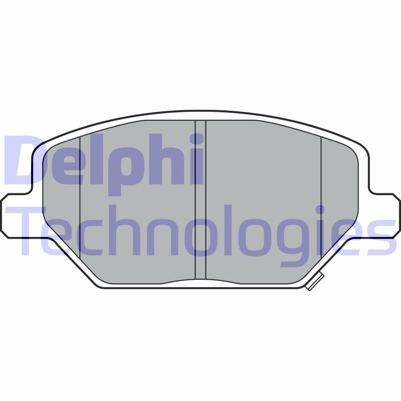 Set placute frana,frana disc LP3371 DELPHI