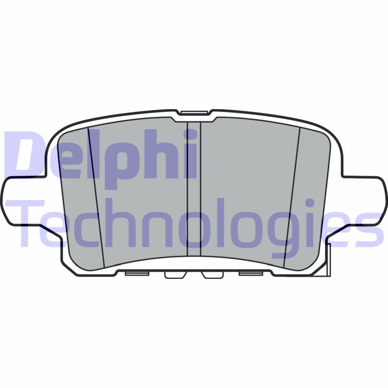 Set placute frana,frana disc LP3372 DELPHI