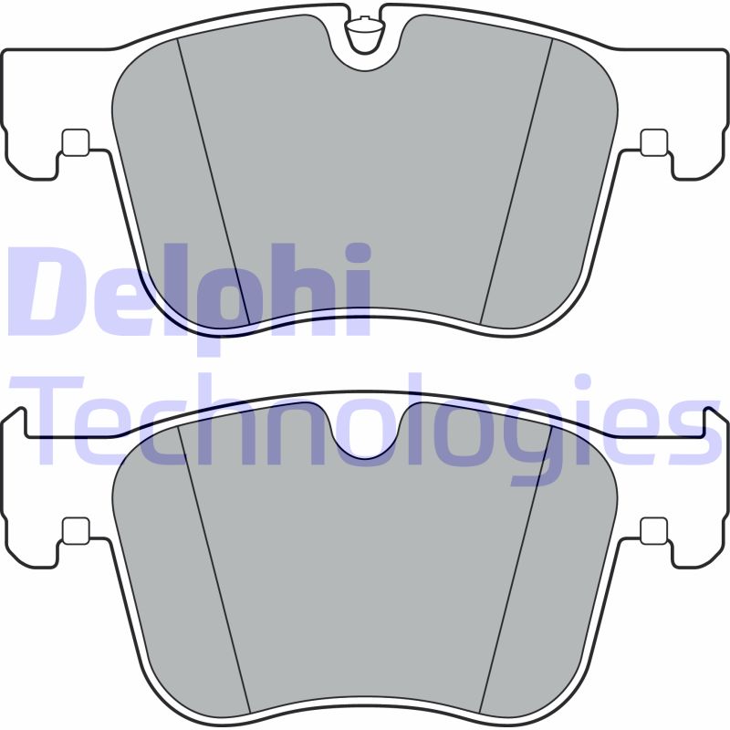 Set placute frana,frana disc LP3384 DELPHI