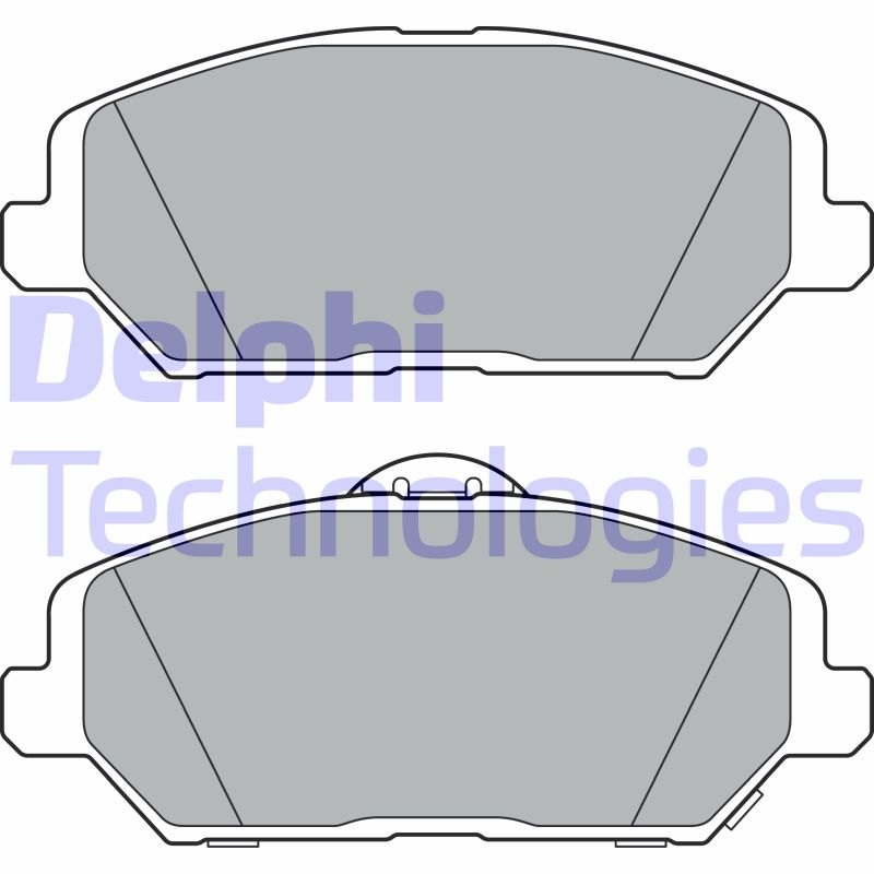 Set placute frana,frana disc LP3385 DELPHI