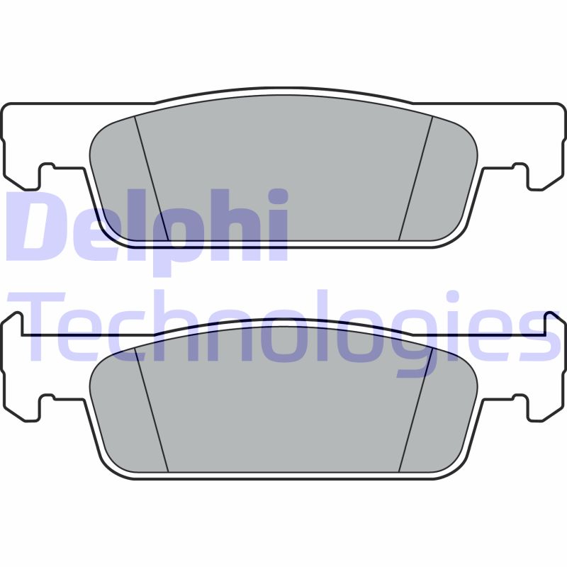 Set placute frana,frana disc LP3387 DELPHI