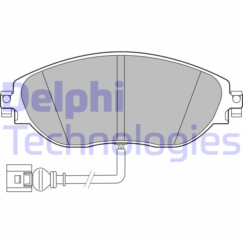 Set placute frana,frana disc LP3389 DELPHI