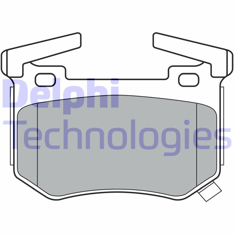 Set placute frana,frana disc LP3397 DELPHI