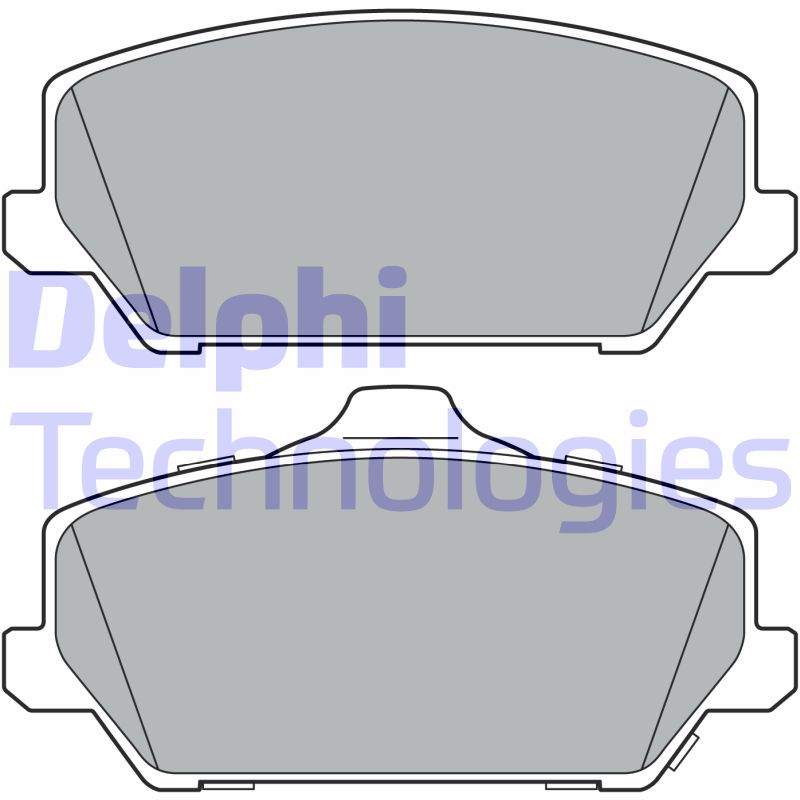 Set placute frana,frana disc LP3403 DELPHI