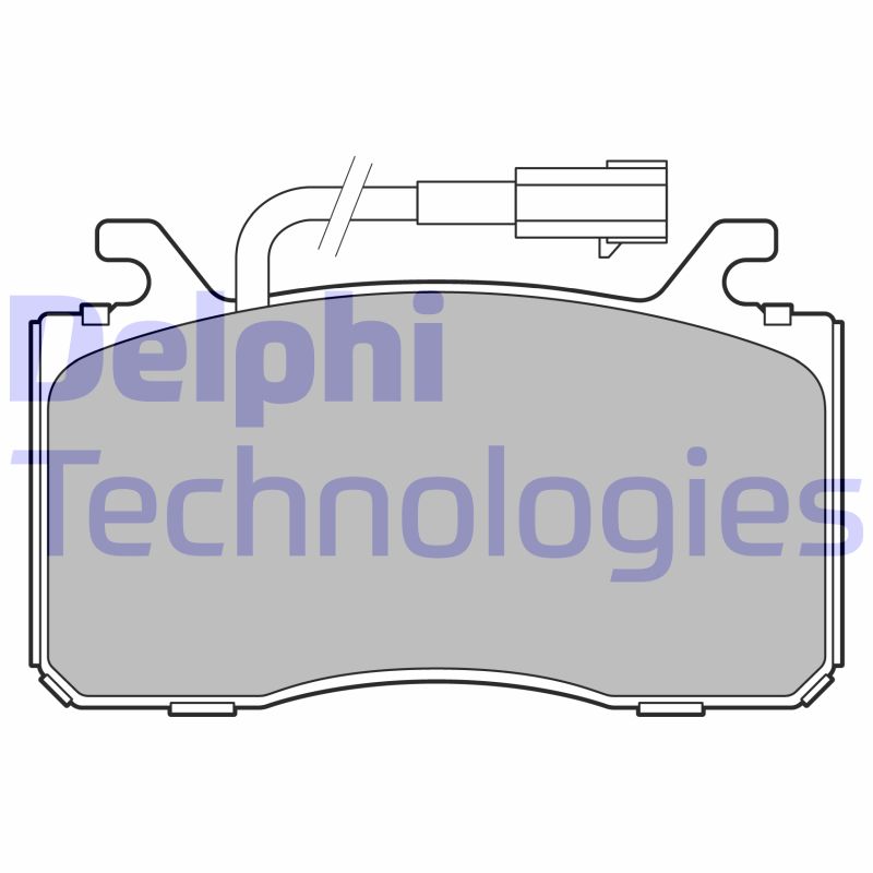 Set placute frana,frana disc LP3435 DELPHI