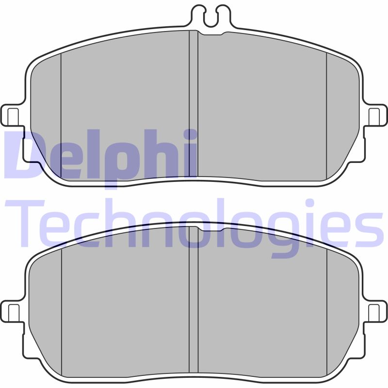 Set placute frana,frana disc LP3437 DELPHI