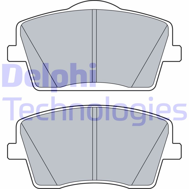 Set placute frana,frana disc LP3515 DELPHI