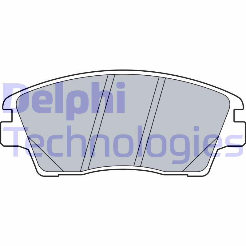 Set placute frana,frana disc LP3519 DELPHI