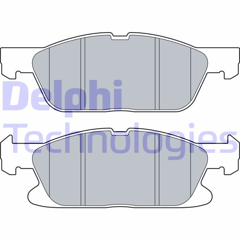 Set placute frana,frana disc LP3536 DELPHI