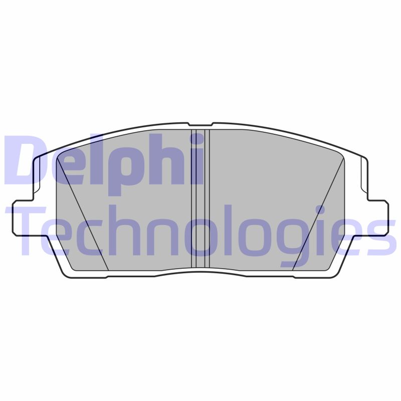 Set placute frana,frana disc LP3552 DELPHI