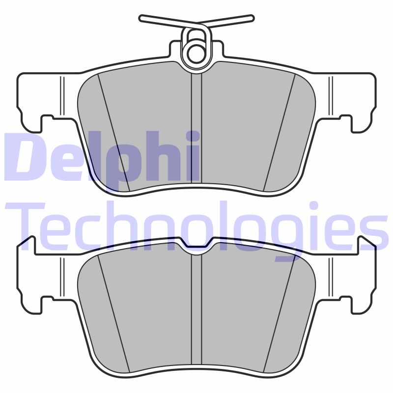 Set placute frana,frana disc LP3590 DELPHI