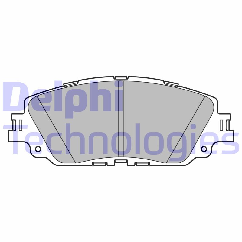 Set placute frana,frana disc LP3596 DELPHI