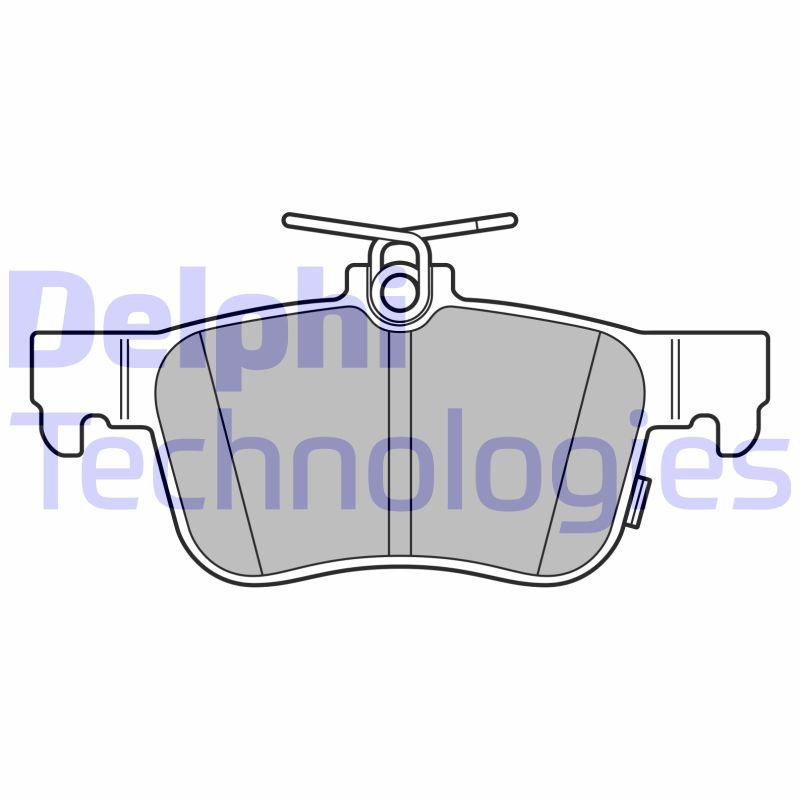 Set placute frana,frana disc LP3607 DELPHI