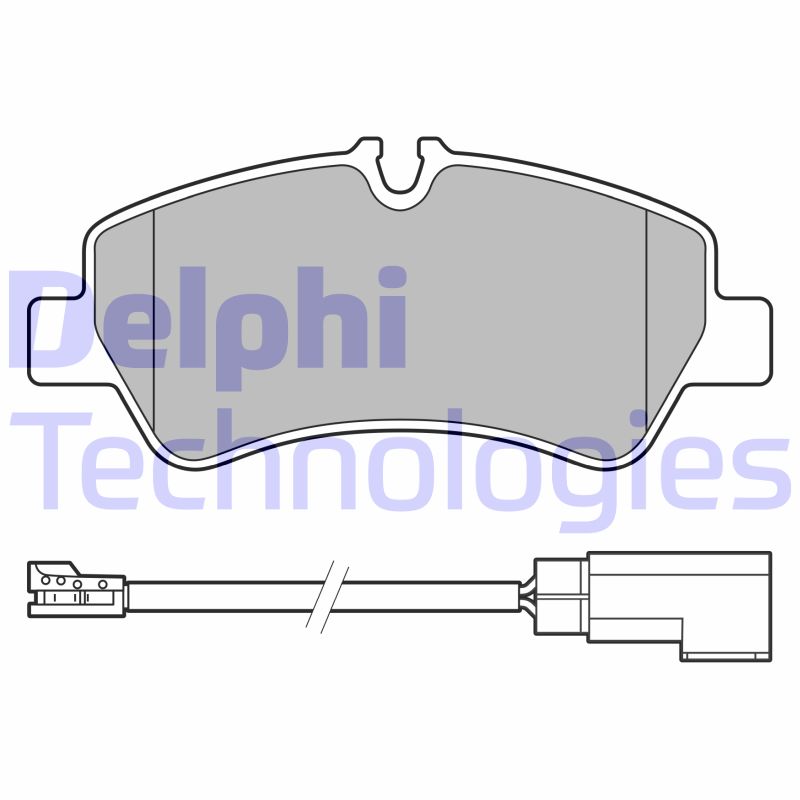 Set placute frana,frana disc LP3619 DELPHI