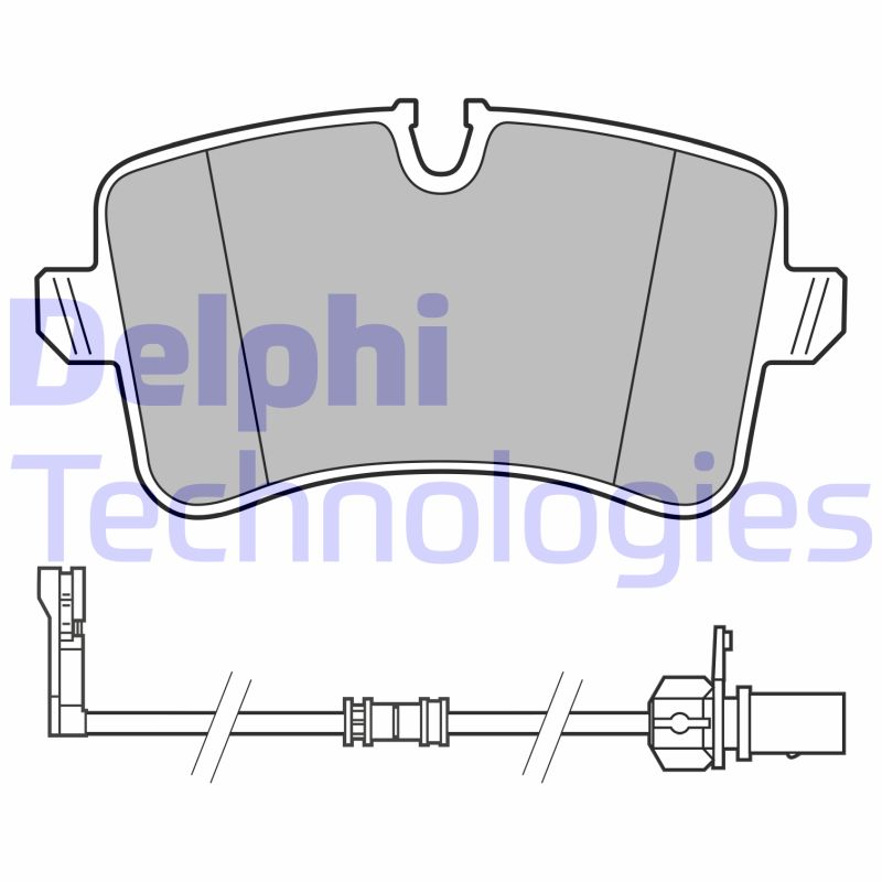 Set placute frana,frana disc LP3625 DELPHI