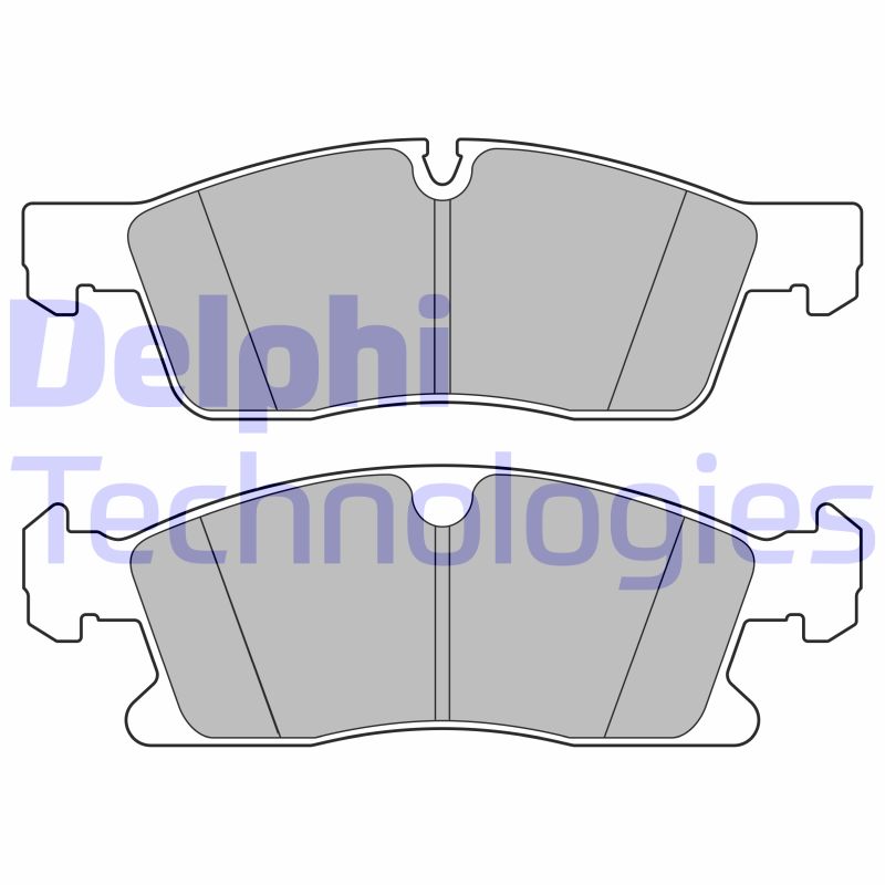 Set placute frana,frana disc LP3628 DELPHI