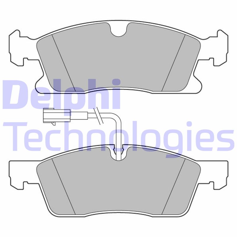 Set placute frana,frana disc LP3634 DELPHI