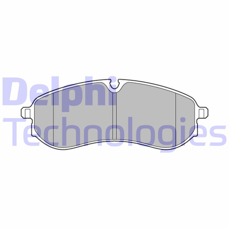 Set placute frana,frana disc LP3641 DELPHI