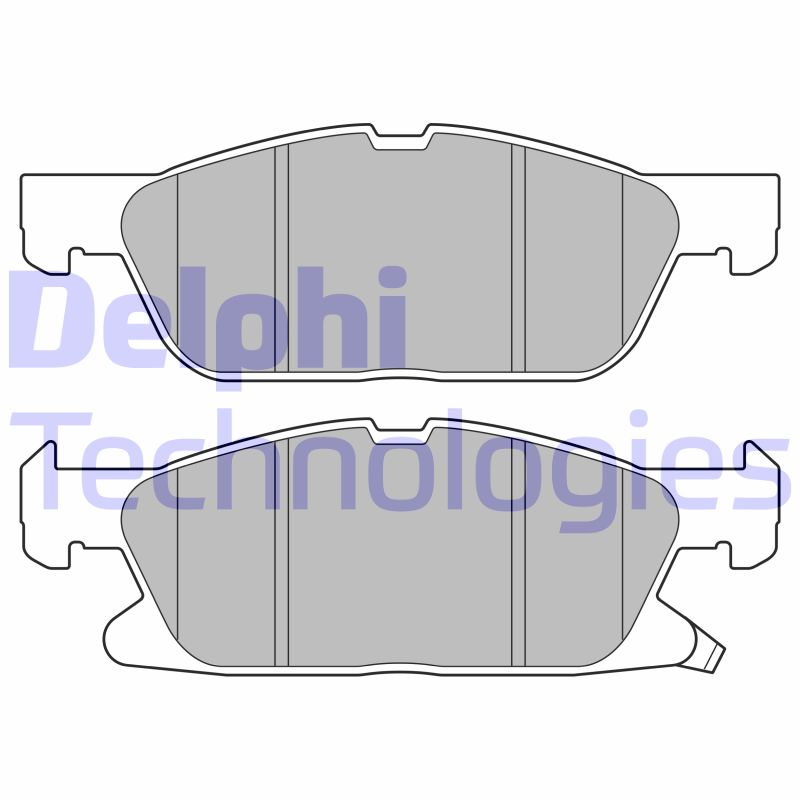 Set placute frana,frana disc LP3643 DELPHI