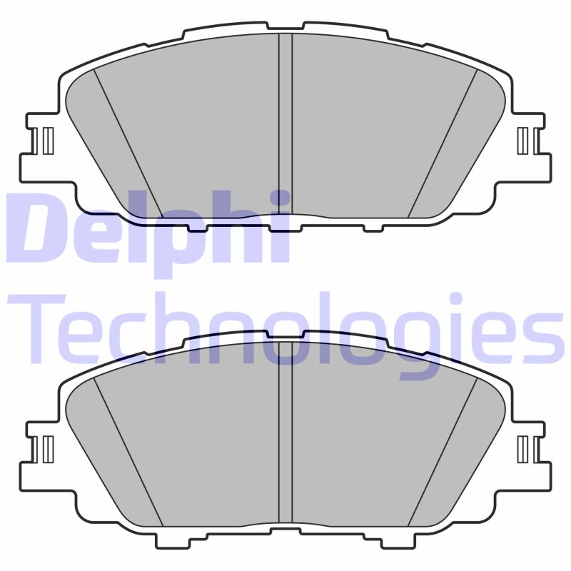 Set placute frana,frana disc LP3647 DELPHI