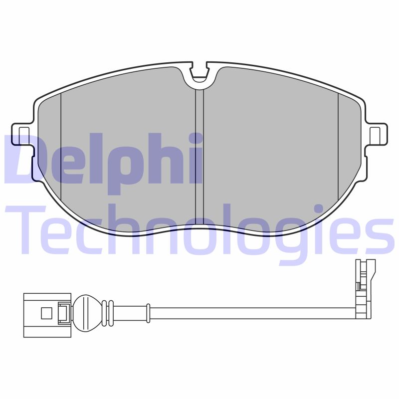 Set placute frana,frana disc LP3652 DELPHI