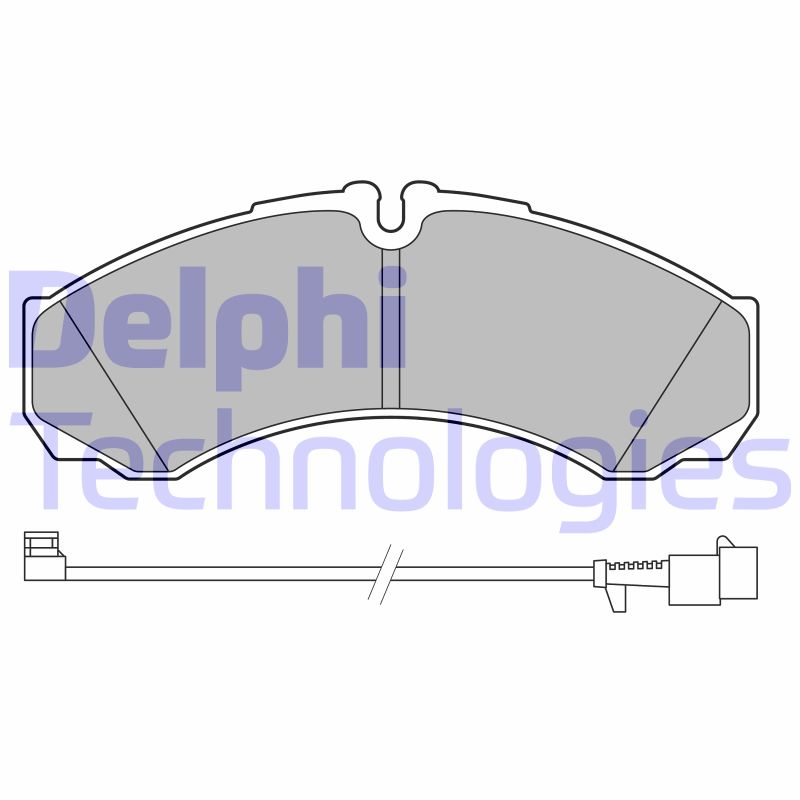 Set placute frana,frana disc LP3658 DELPHI