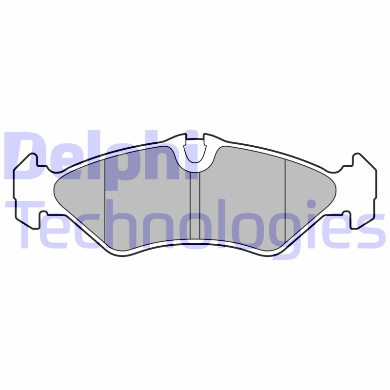 Set placute frana,frana disc LP3664 DELPHI