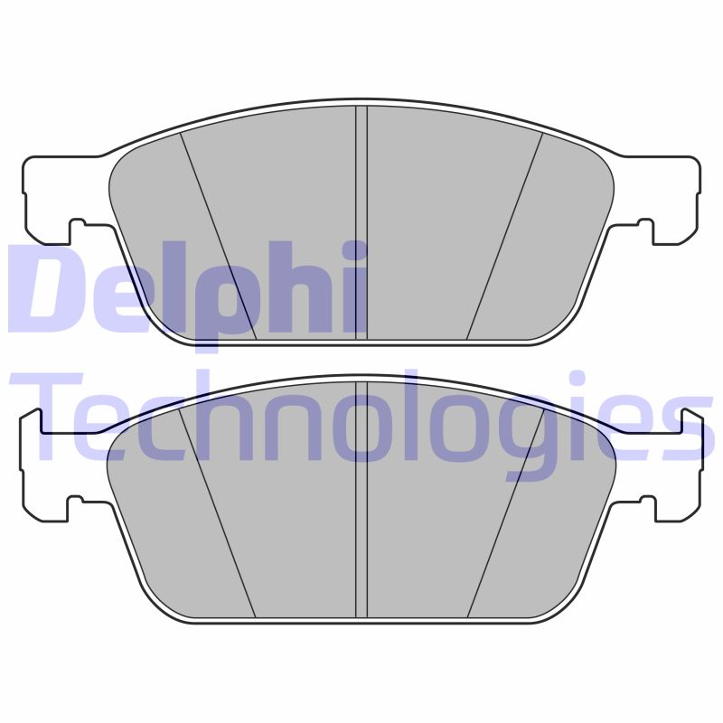 Set placute frana,frana disc LP3666 DELPHI