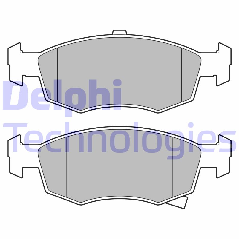 Set placute frana,frana disc LP3668 DELPHI