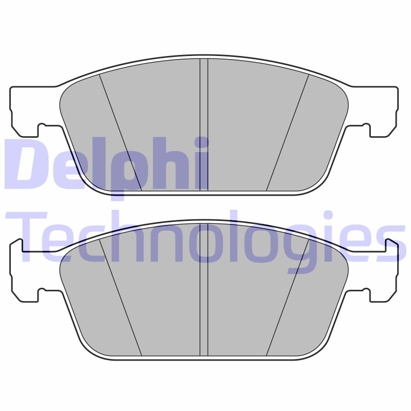 Set placute frana,frana disc LP3672 DELPHI