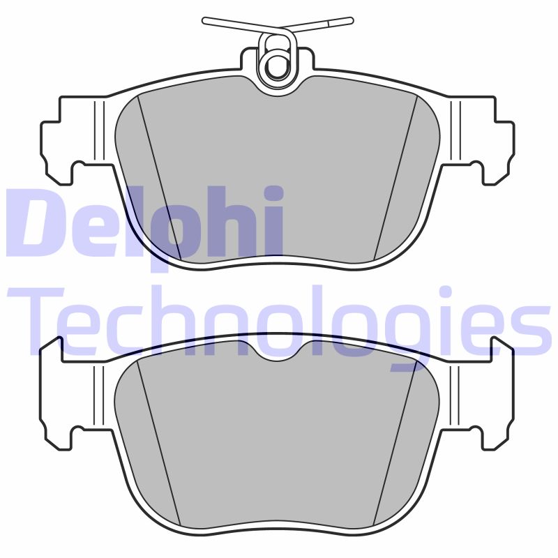 Set placute frana,frana disc LP3674 DELPHI