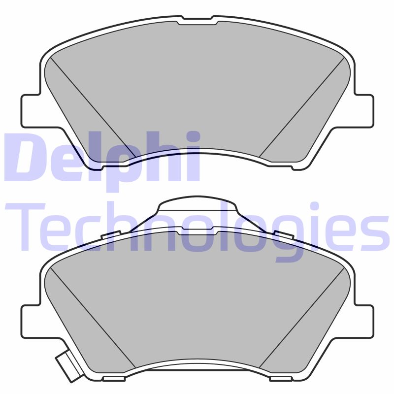 Set placute frana,frana disc LP3678 DELPHI