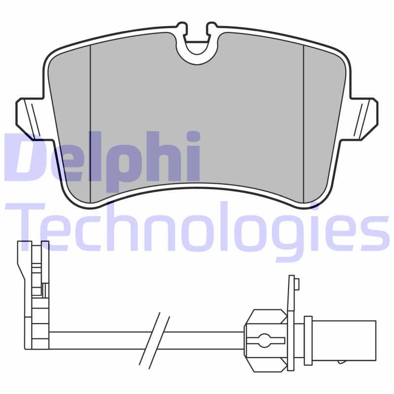 Set placute frana,frana disc LP3681 DELPHI