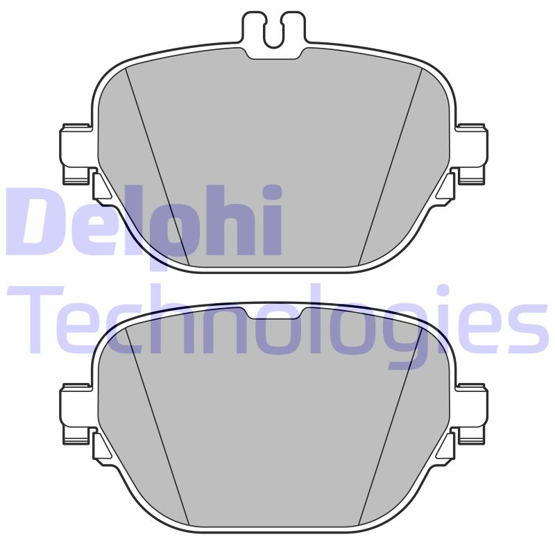 Set placute frana,frana disc LP3689 DELPHI