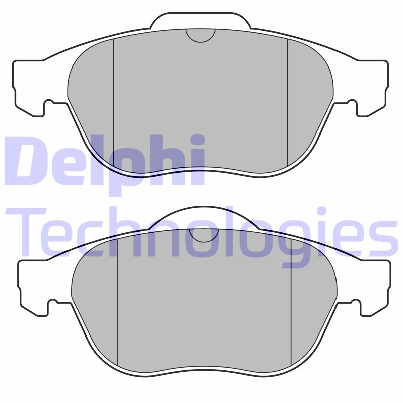 Set placute frana,frana disc LP3691 DELPHI