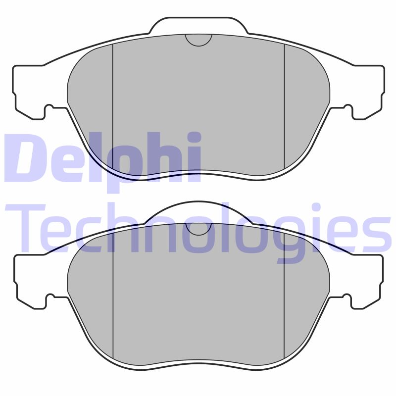 Set placute frana,frana disc LP3692 DELPHI