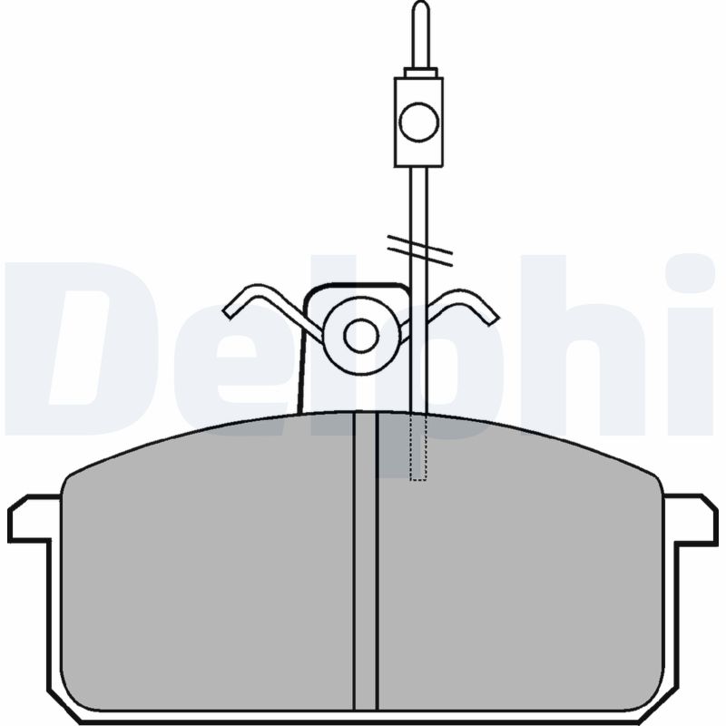 set placute frana,frana disc LP436 DELPHI