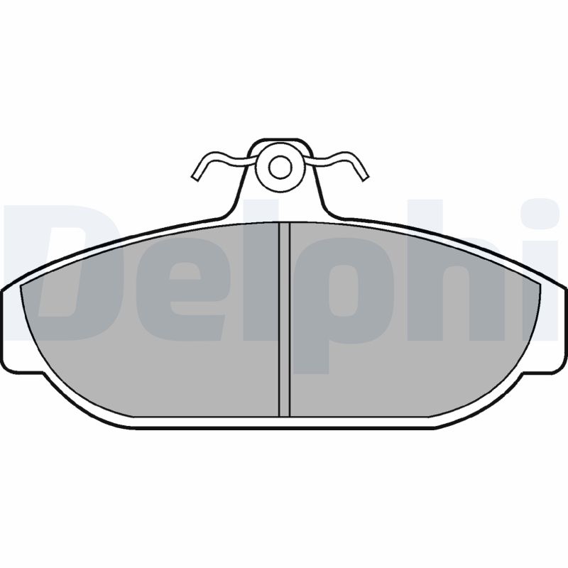 set placute frana,frana disc LP437 DELPHI