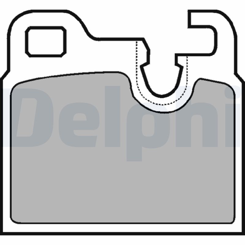 set placute frana,frana disc LP443 DELPHI
