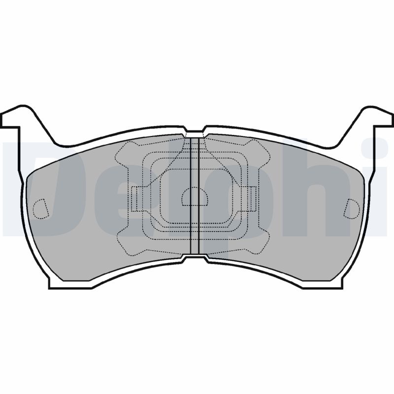 set placute frana,frana disc LP465 DELPHI