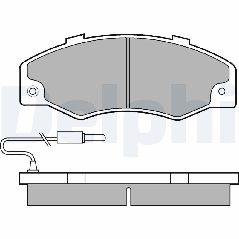 set placute frana,frana disc LP489 DELPHI