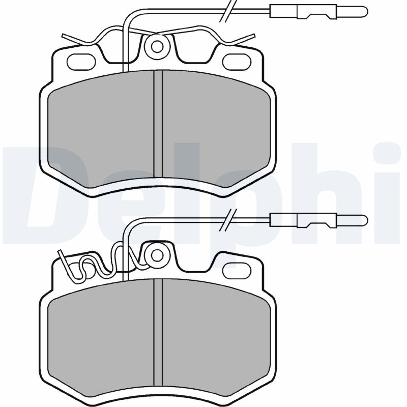 set placute frana,frana disc LP493 DELPHI