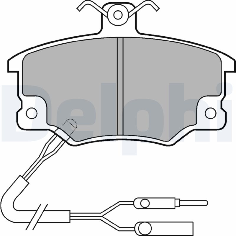 set placute frana,frana disc LP496 DELPHI