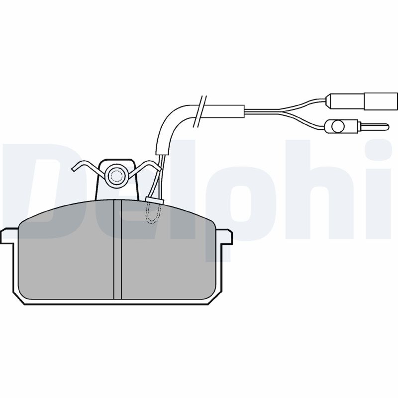 set placute frana,frana disc LP517 DELPHI
