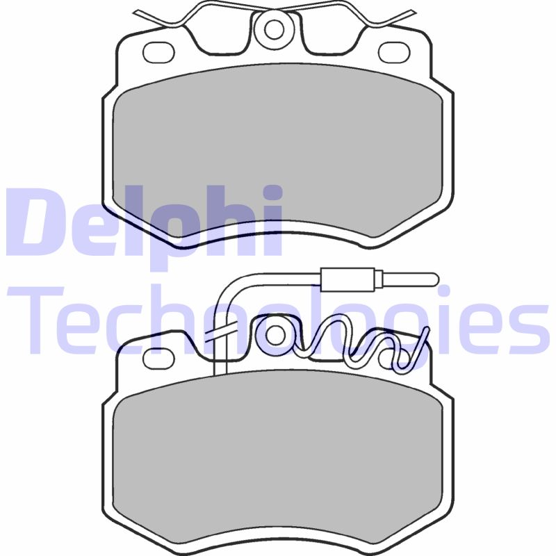 Set placute frana,frana disc LP536 DELPHI