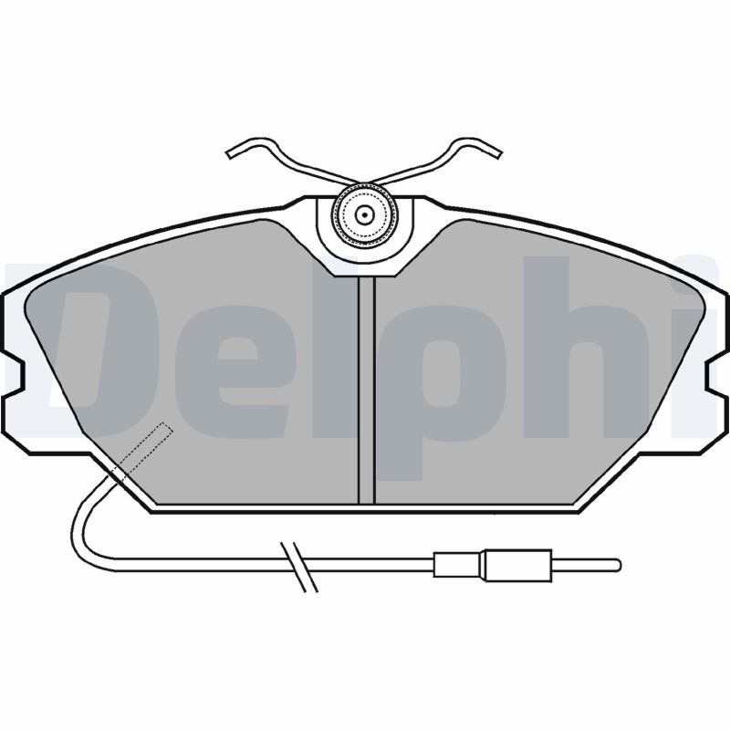 set placute frana,frana disc LP542 DELPHI