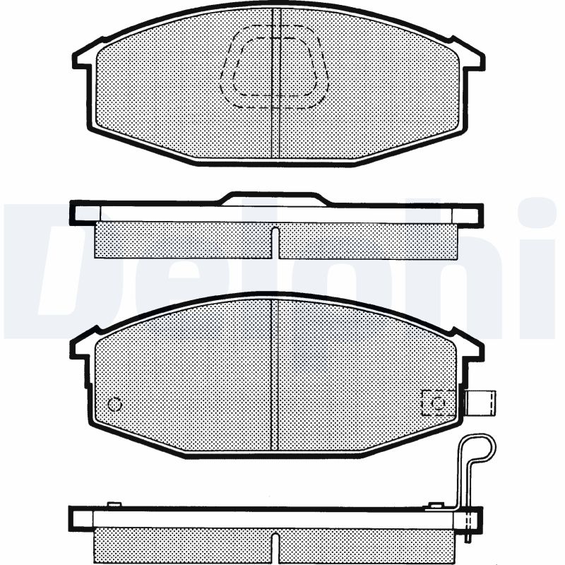set placute frana,frana disc LP545 DELPHI